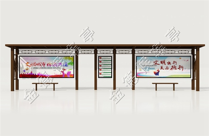 JD-仿古候車(chē)亭005